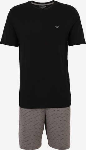 Emporio Armani Lyhyt pyjama värissä musta: etupuoli