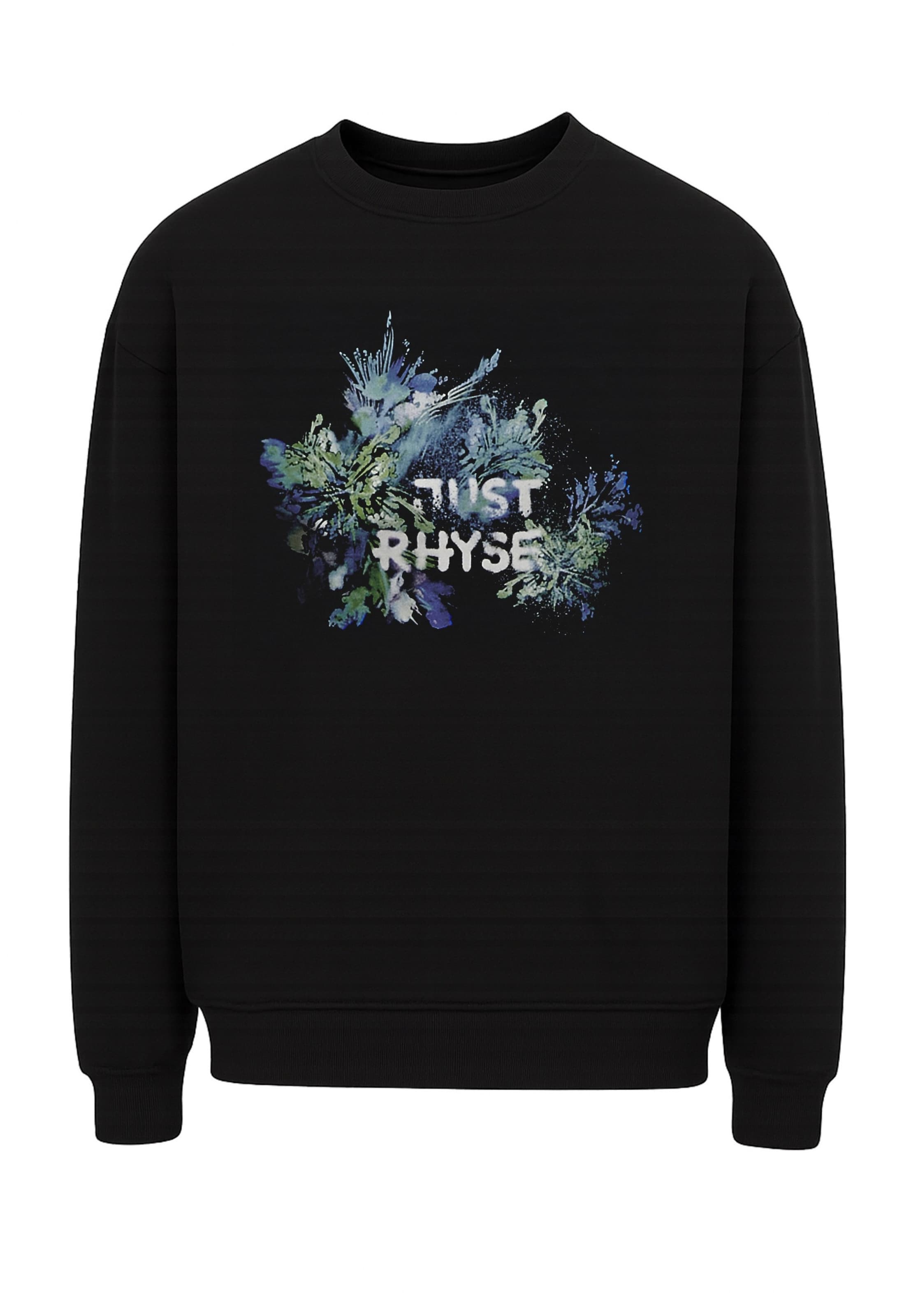 Just Rhyse Sweatshirt 'Firework' in Schwarz: Vorderseite