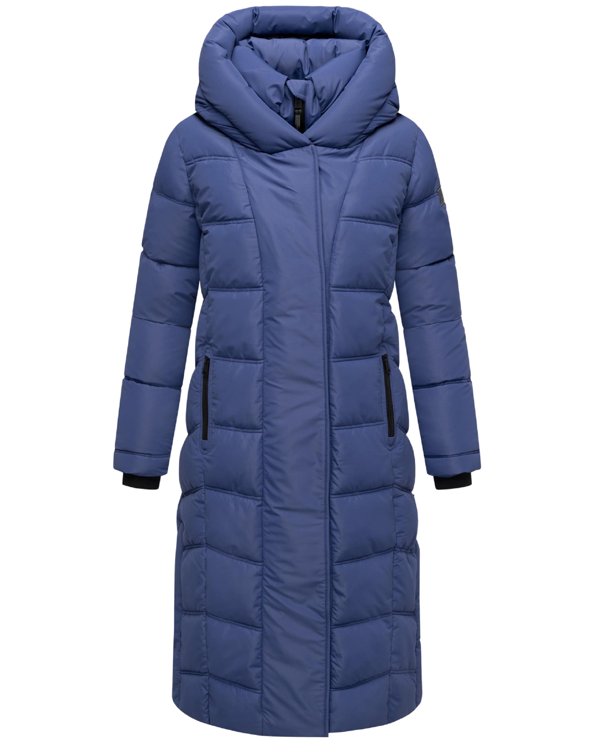 NAVAHOO Winter coat 'Engelsfeder XIV' in Purple: front