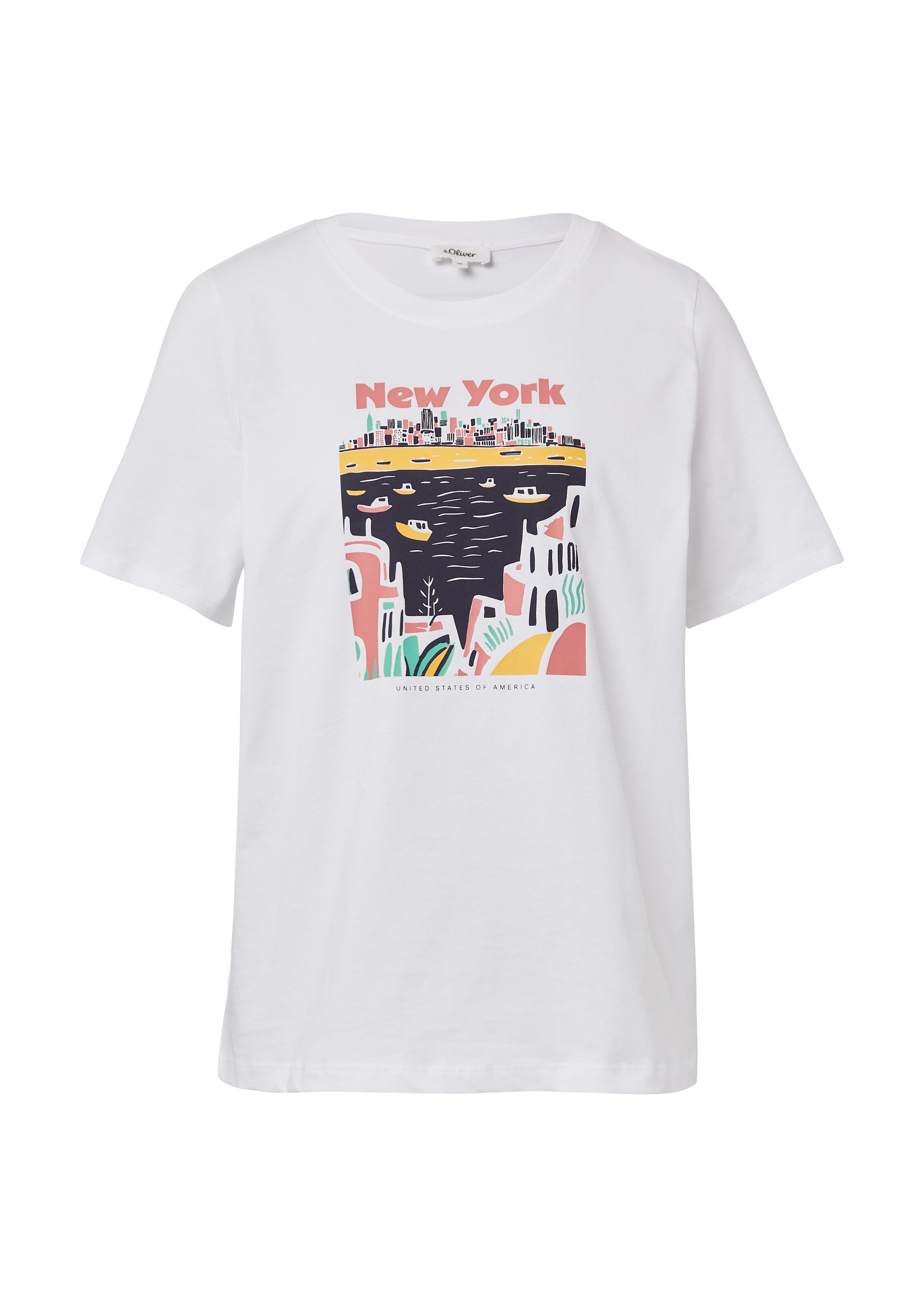 s.Oliver Shirt in Weiß: Vorderseite