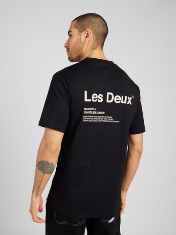 Les Deux T-Shirt 'Brody' in Schwarz