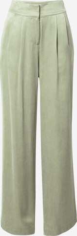 Guido Maria Kretschmer Women - Pierna ancha Pantalón plisado 'Silvia' en verde: frente