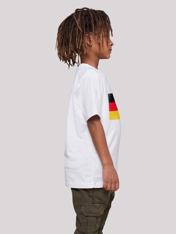T-Shirt 'Deutschland Flagge' F4NT4STIC en blanc