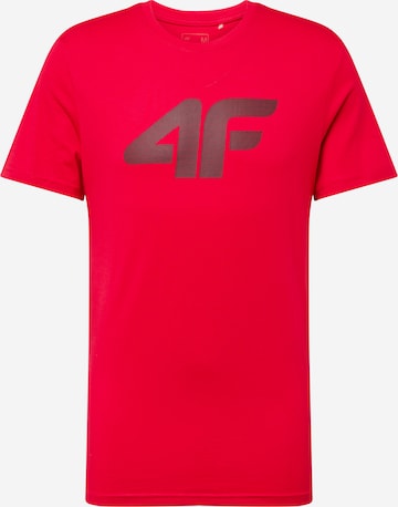 4F Функционална тениска в червено: отпред