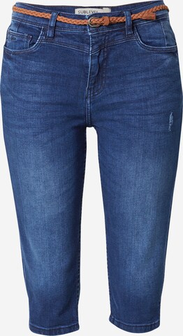 Sublevel Slimfit Jeans in Blauw: voorkant