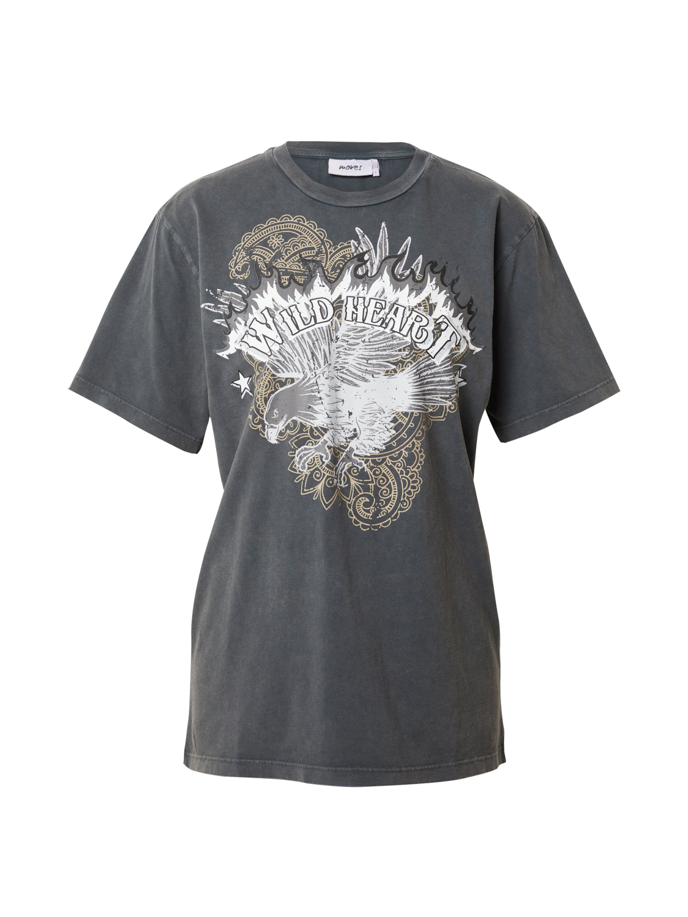 Moves Μπλουζάκι 'Bermot' σε γκρι: μπροστά