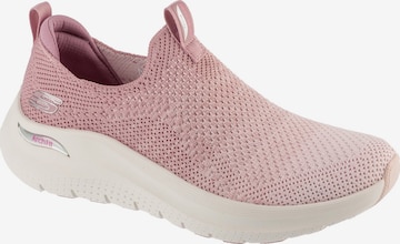 Pantoufle SKECHERS en rose : devant