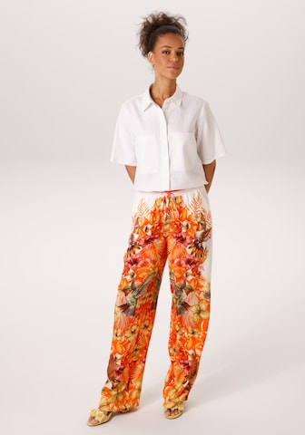 Aniston CASUAL Pyjamahose in Orange