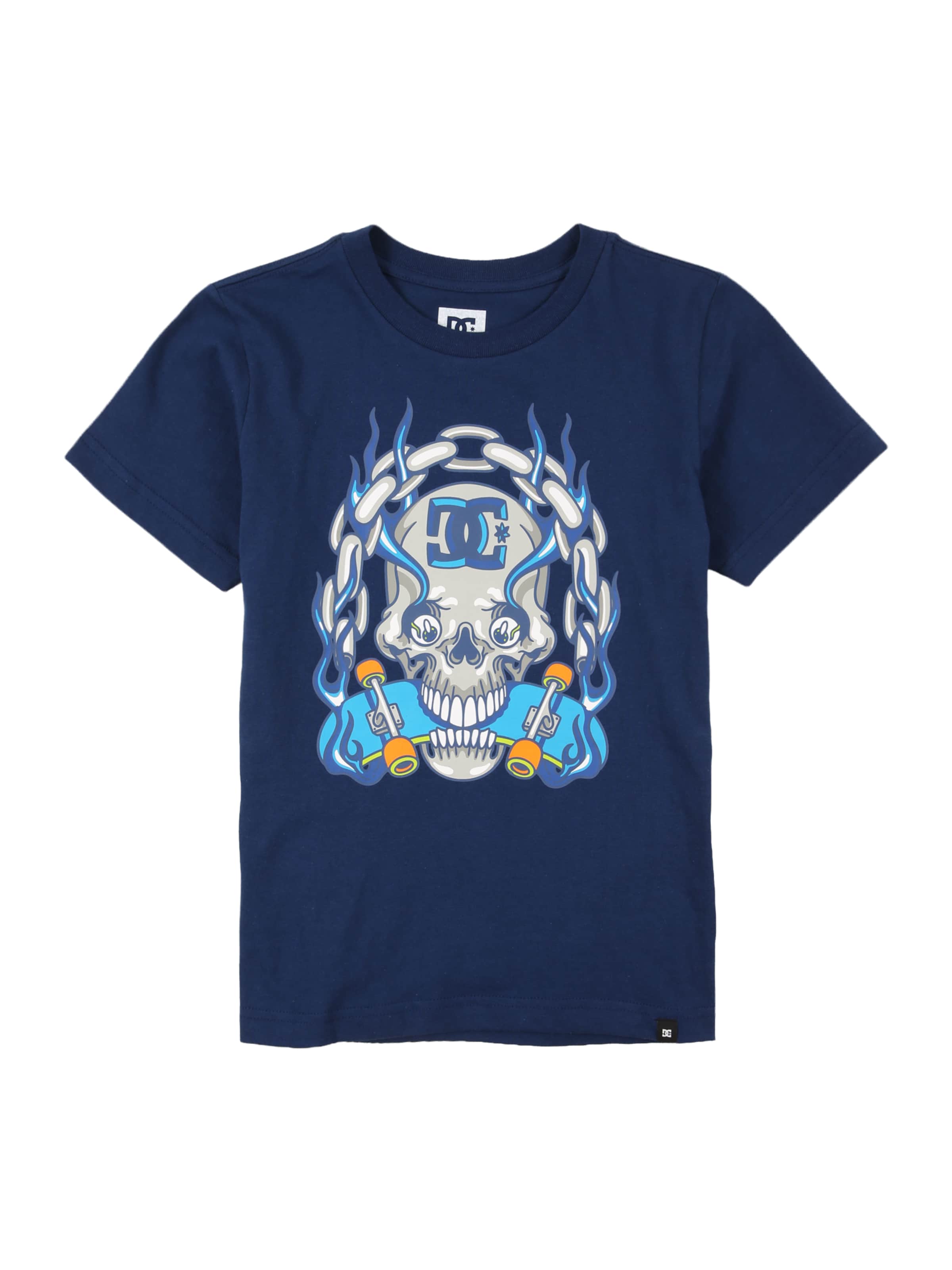 DC Shoes Funktsionaalne särk 'BURNING SKULL', värv sinine: eest vaates