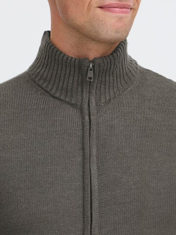 BLEND Strickjacke ' BHRycel ' in Grau