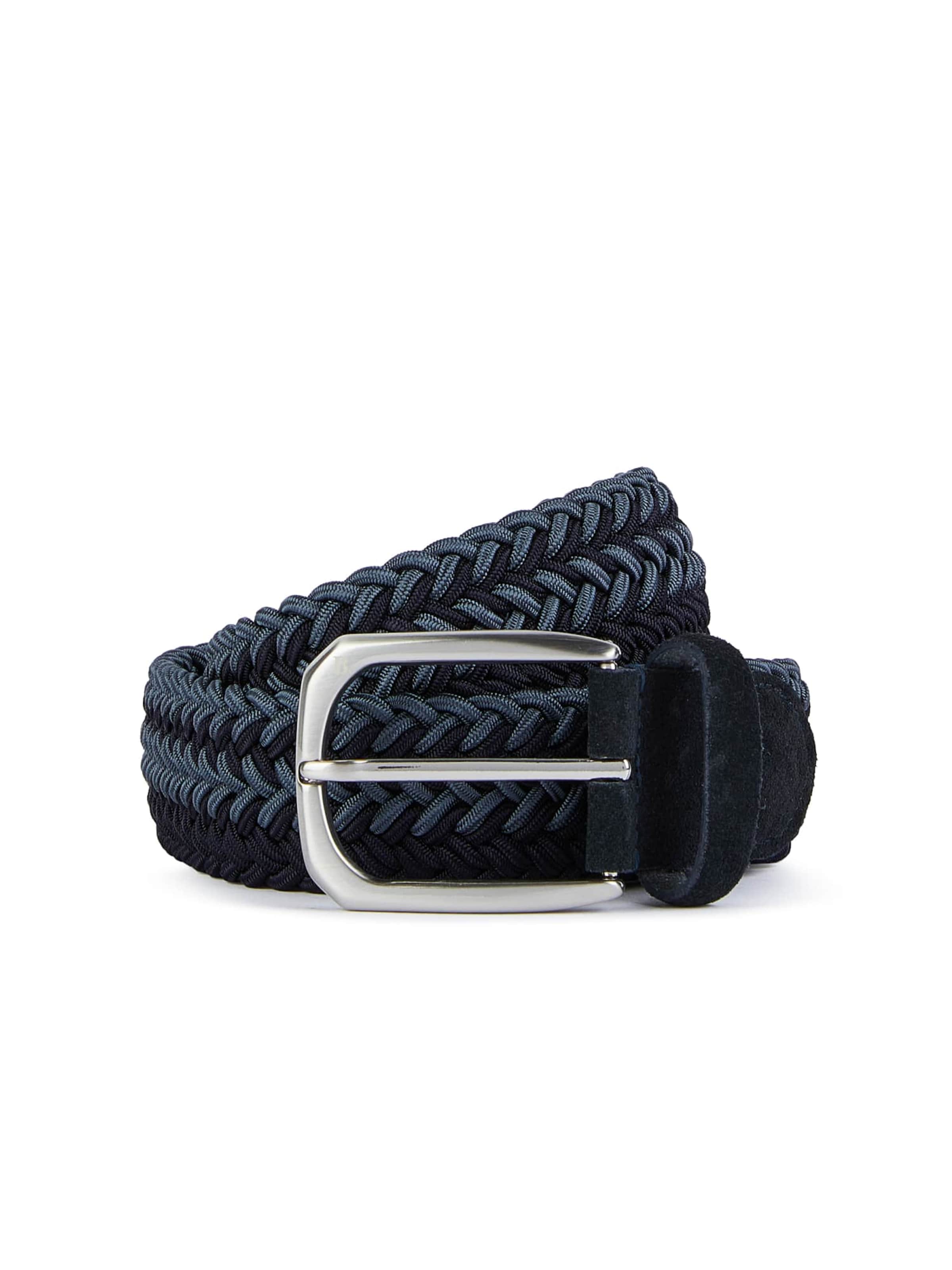 Cintura 'Woven' di Boggi Milano in blu: frontale