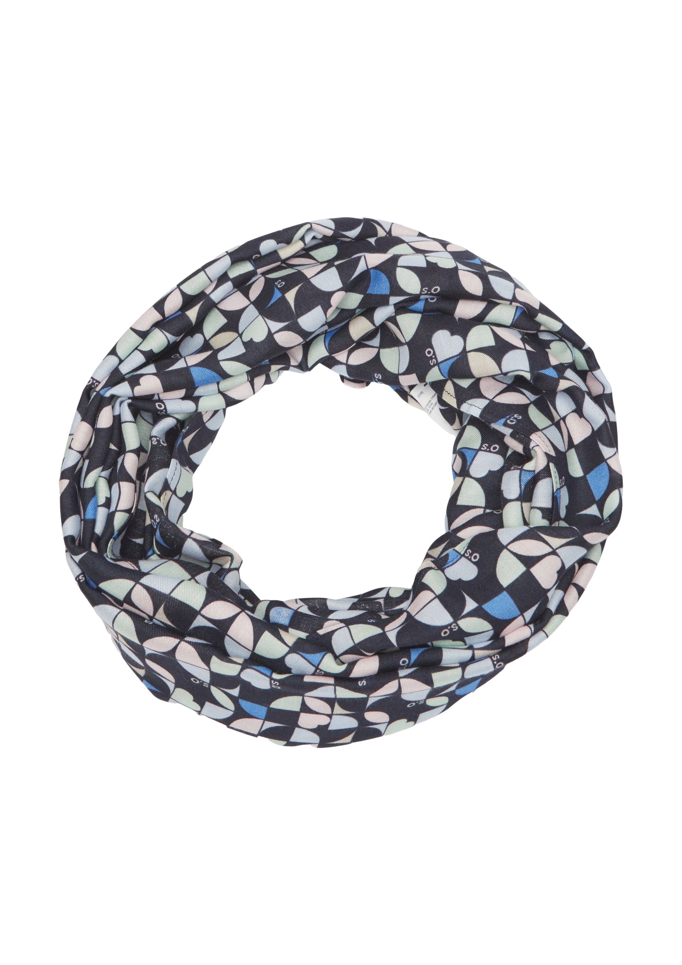 Écharpe tube s.Oliver en bleu : devant