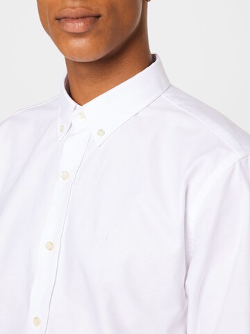 Coupe regular Chemise 'LIFE' forét en blanc