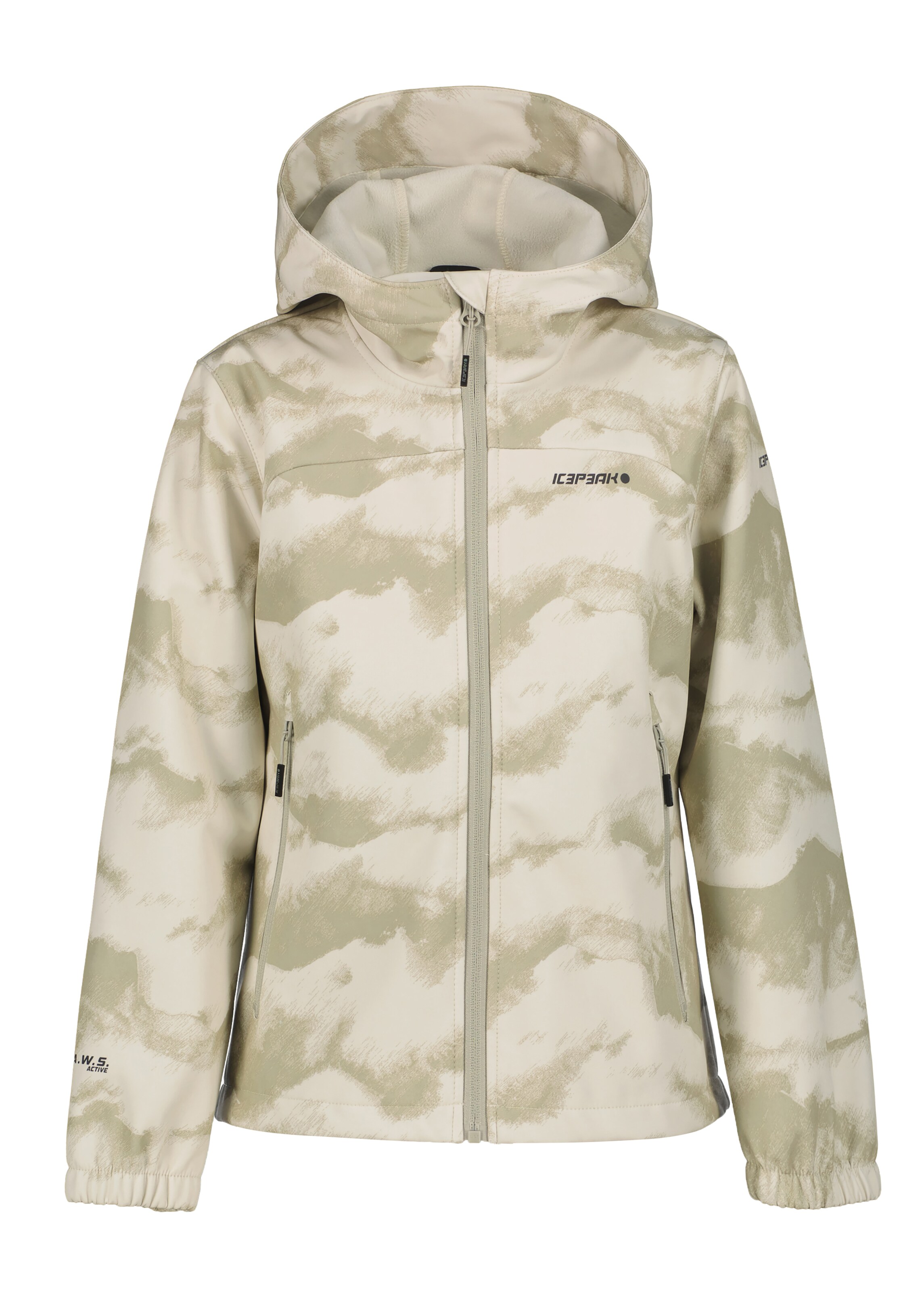 ICEPEAK Outdoor jacket 'Kulm Jr' in Beige: front