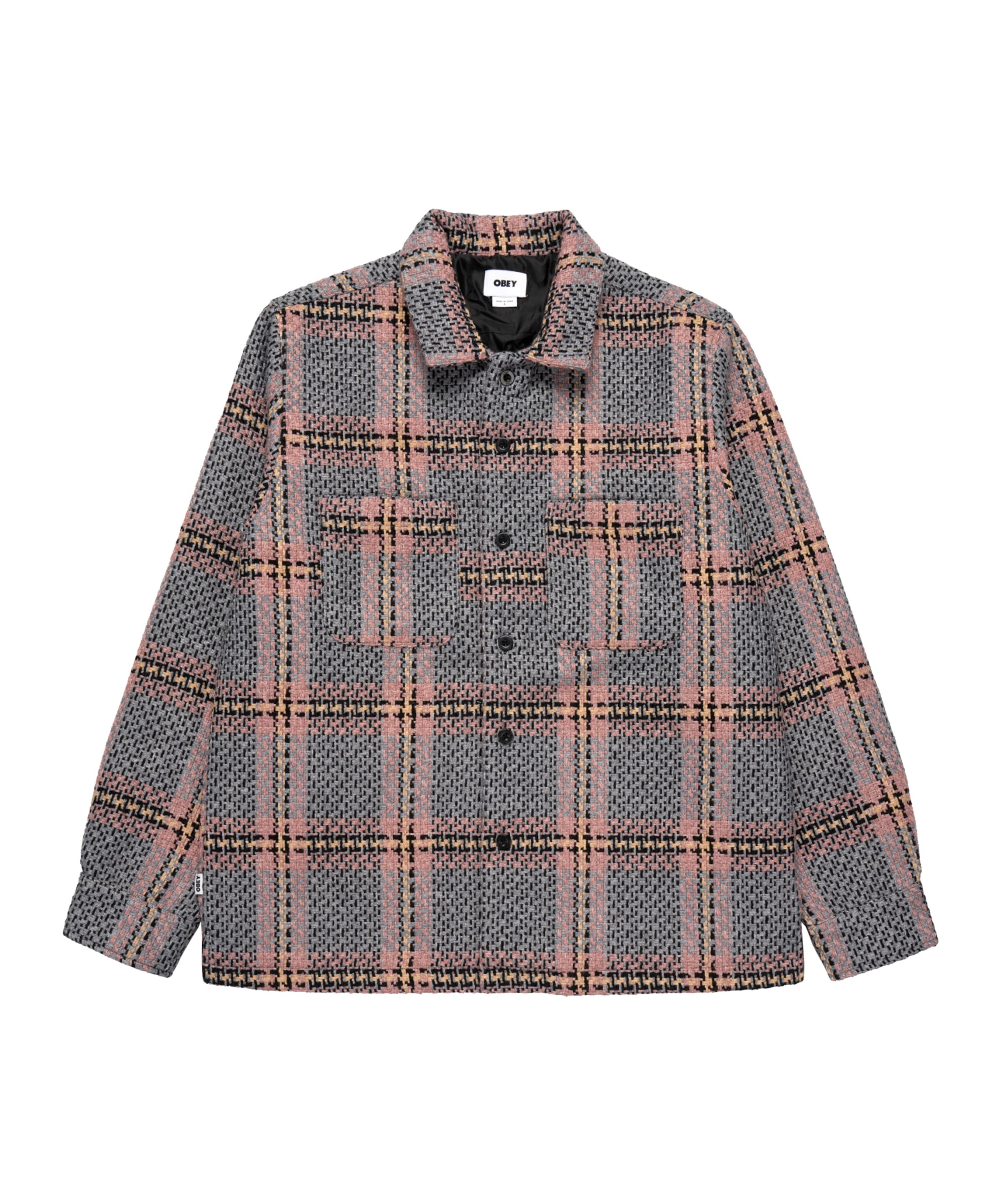 Obey Jacke in Grau: Vorderseite