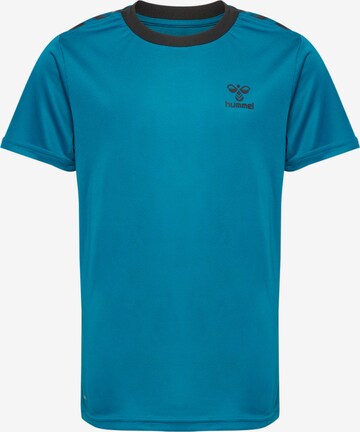 T-Shirt fonctionnel Hummel en bleu : devant