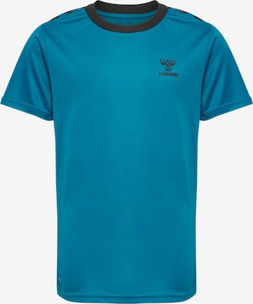 T-Shirt fonctionnel Hummel en bleu : devant