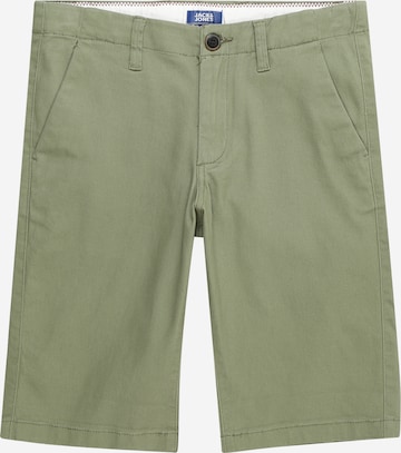 Pantalon 'DAVID' Jack & Jones Junior en vert : devant