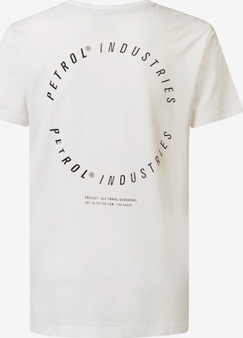 T-Shirt 'Coraluxe' Petrol Industries en blanc