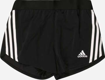 ADIDAS PERFORMANCE Workout Pants '3-STRIPES SPORT ICONS' in Black: front