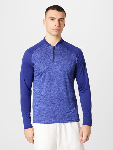 T-Shirt fonctionnel UNDER ARMOUR en bleu : devant