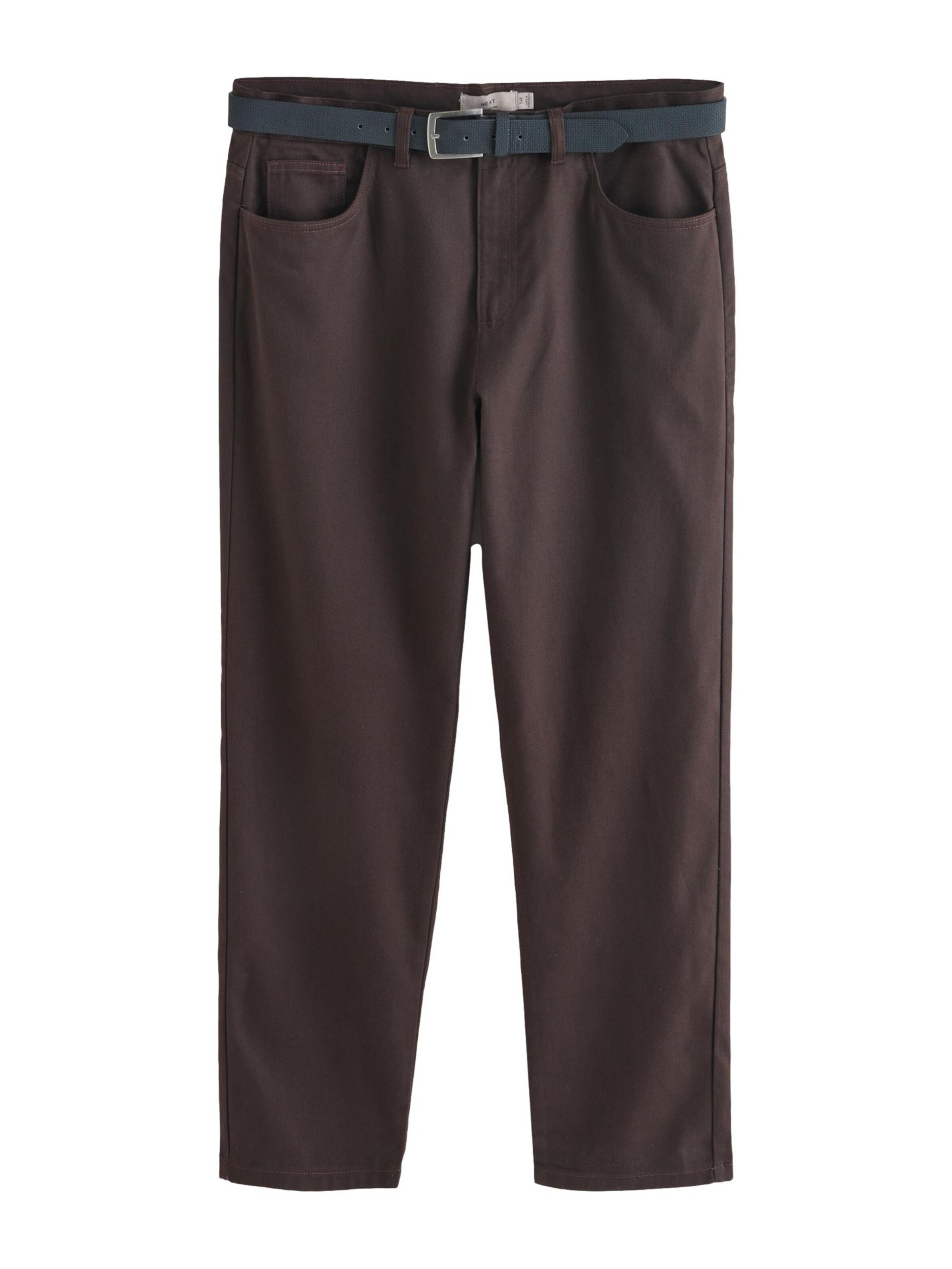 Next Брюки-чинос в Коричневый: спереди