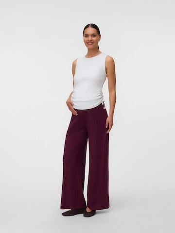 MAMALICIOUS Wide leg Broek in Rood