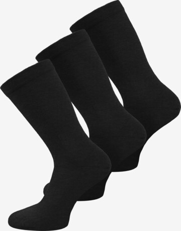 Chaussettes normani en noir : devant