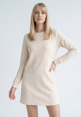 MIMO Jurk in Beige: voorkant