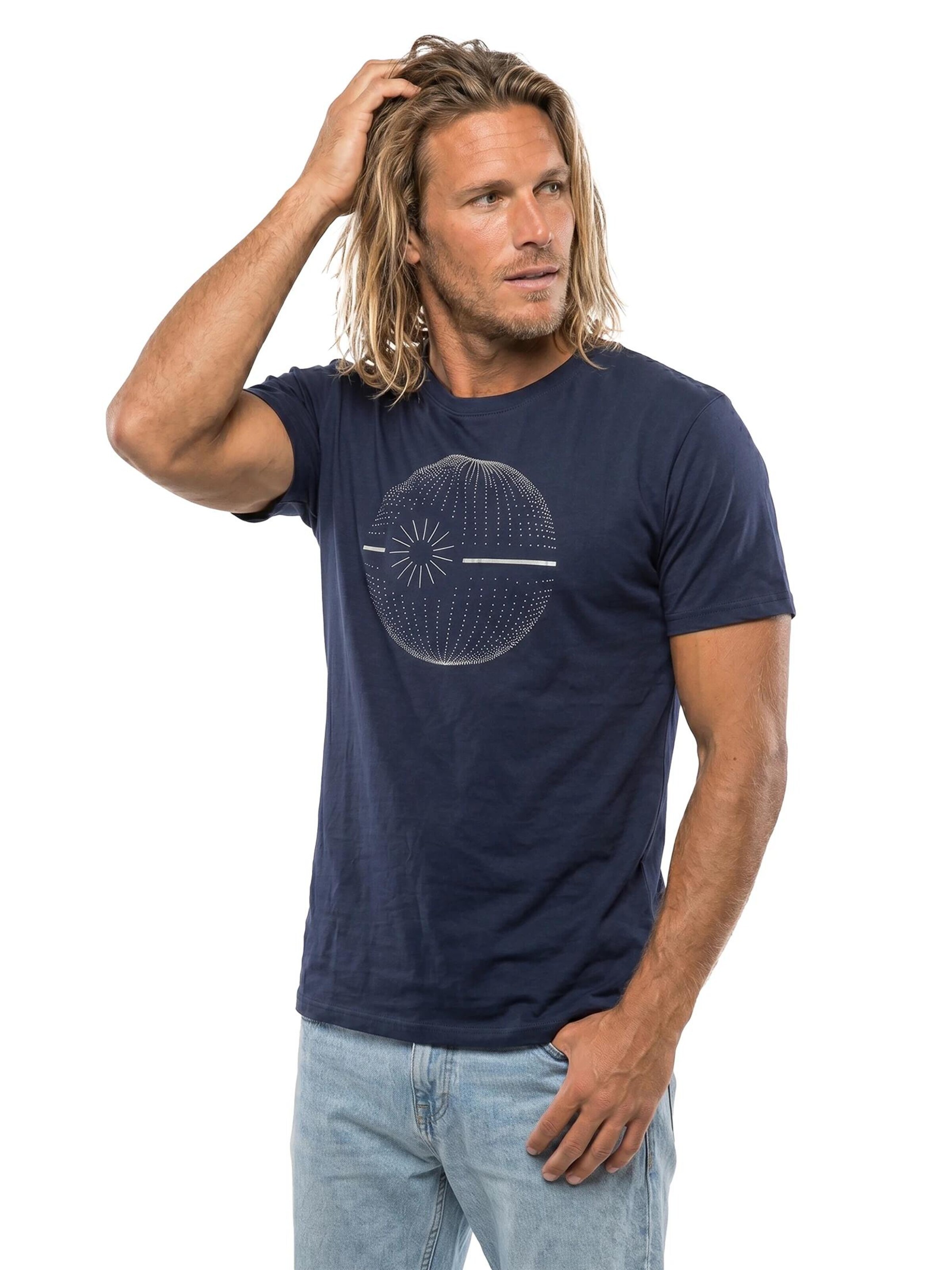 MAKAYA Shirt 'Dot Star' in Blue
