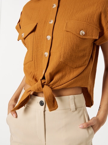 FRNCH PARIS Blouse 'CELENE' in Brown