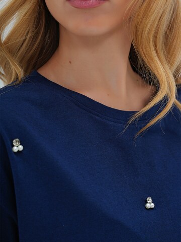 Tricou de la Trend Alaçatı Stili pe albastru