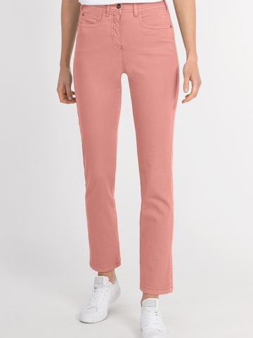 Coupe slim Jean 'Jil ' Recover Pants en rose : devant