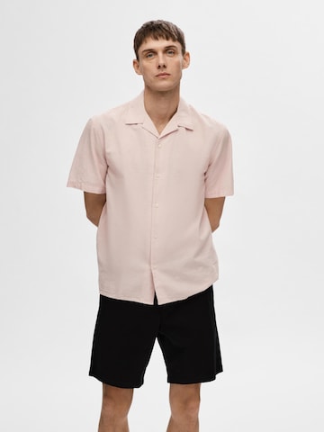SELECTED HOMME Comfort fit Overhemd in Oranje: voorkant