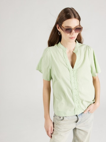 YAS Blouse 'TIA' in Groen: voorkant