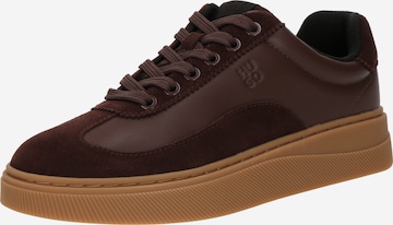 Baskets basses 'Lyzz' HUGO en marron : devant