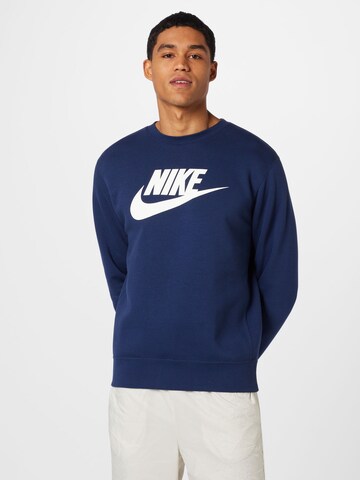 Nike Sportswear Спортивный свитшот в Синий: спереди