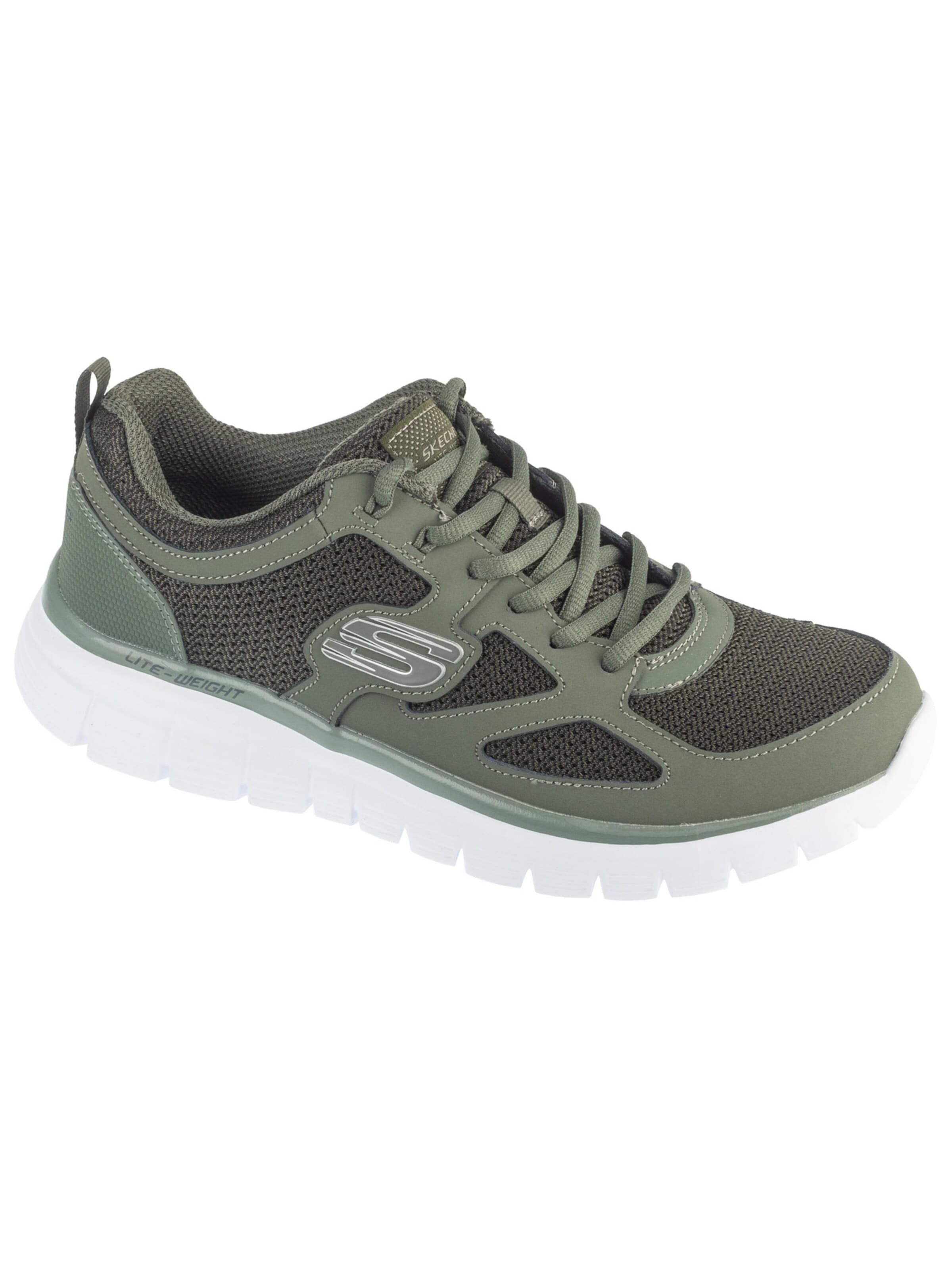 SKECHERS Sneakers 'Skechers Burns-Agoura' in Green: front