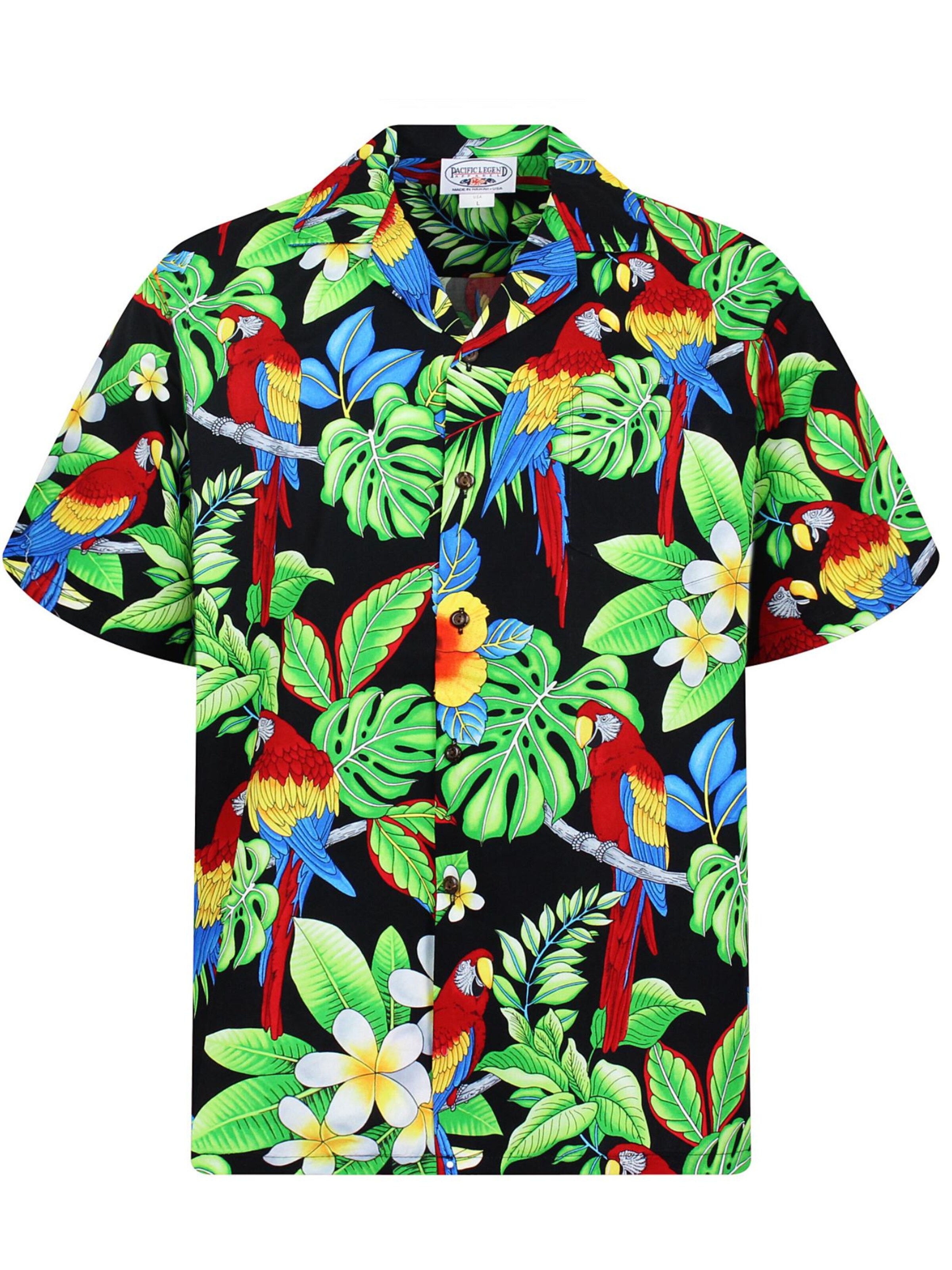 Pacific Legend Regular Fit Hemd‌‌‌‌‌‌ in Schwarz: Vorderseite