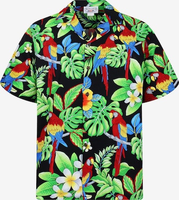 Pacific Legend Regular Fit Hemd in Schwarz: Vorderseite