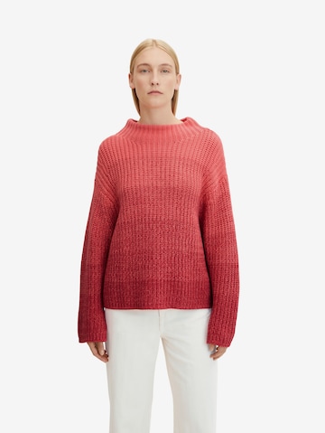 TOM TAILOR Sweater in Red: front