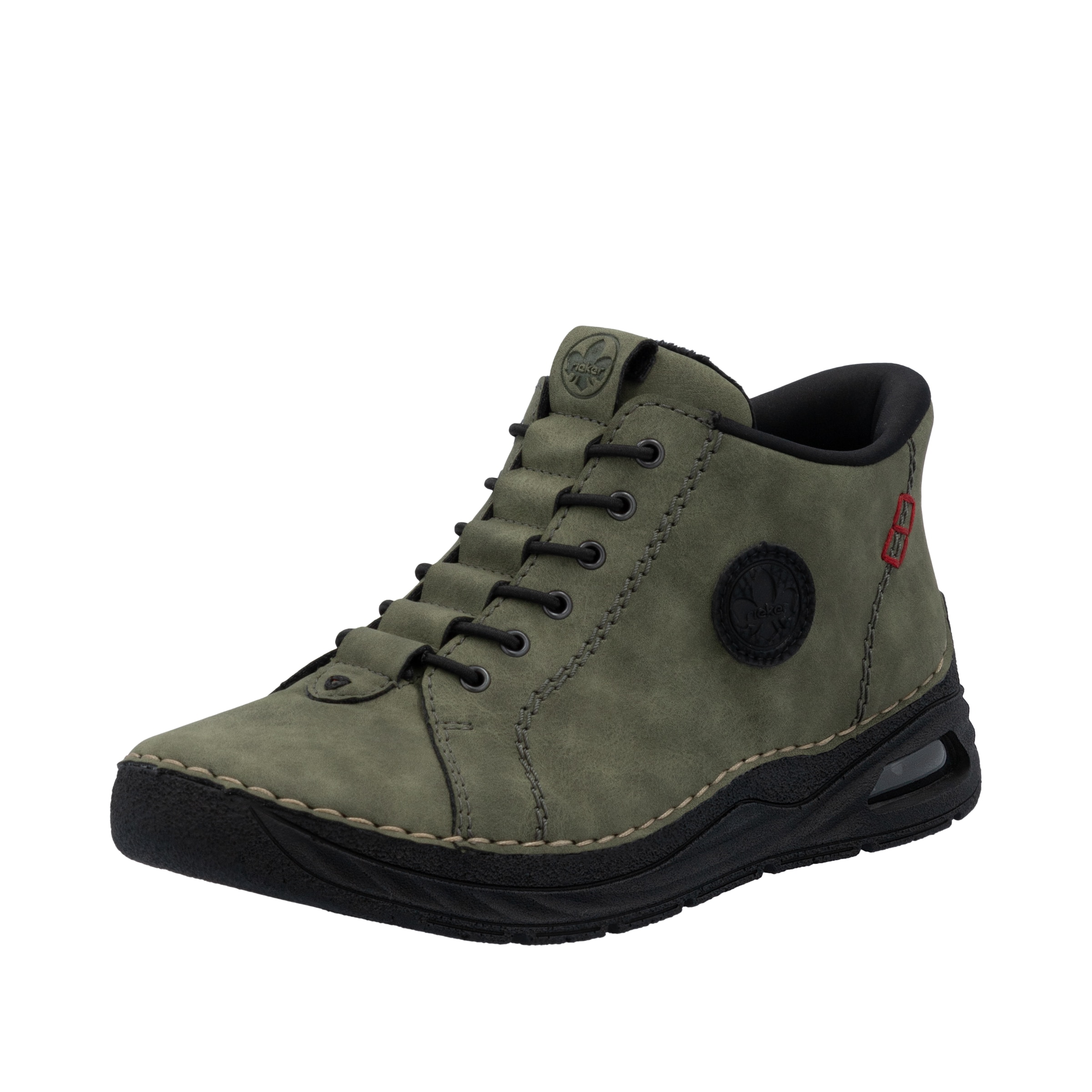Bottines à lacets Rieker en vert : devant