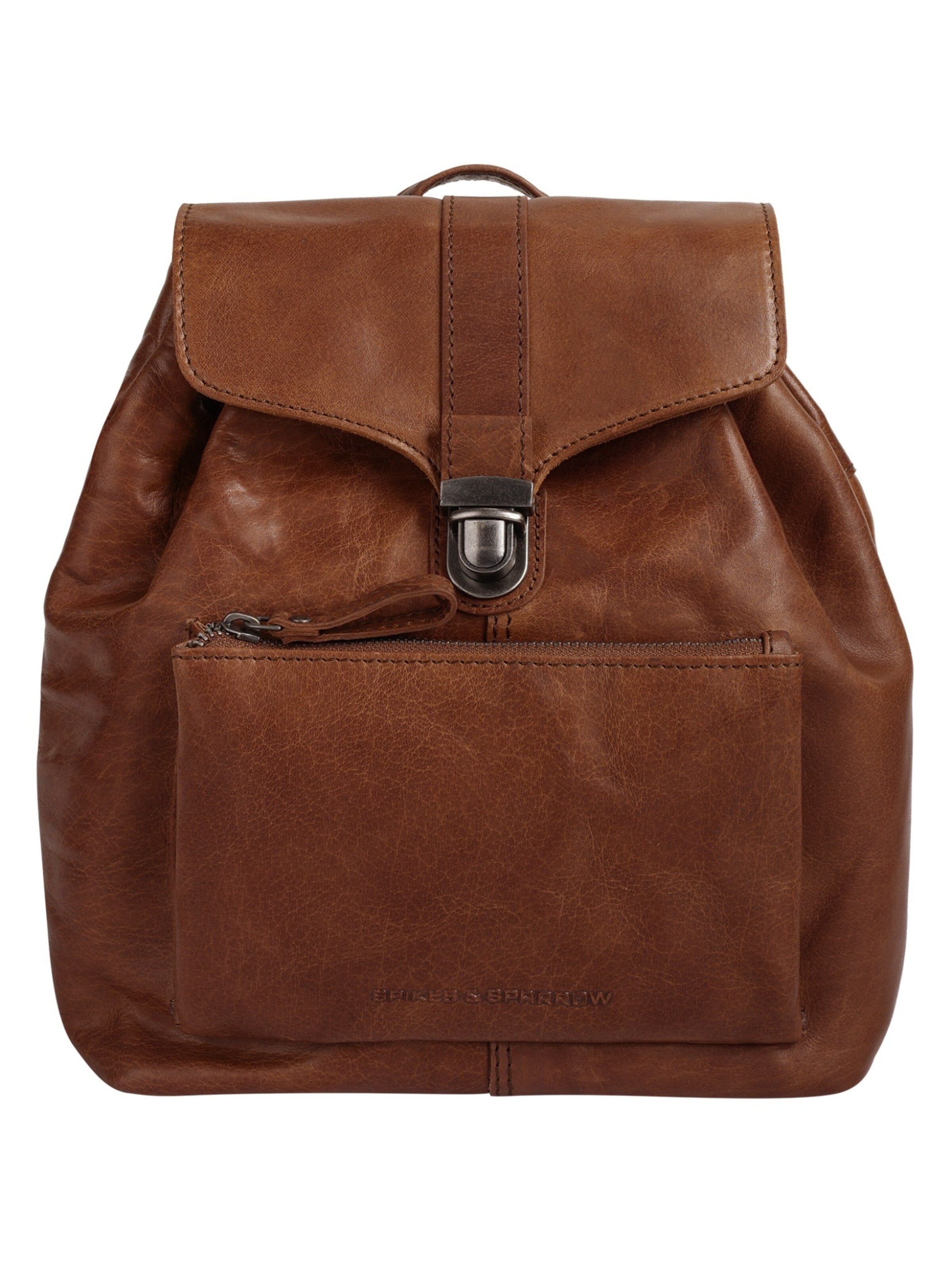 Spikes & Sparrow Backpack in Brown: front
