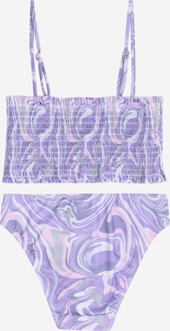 KIDS ONLY Bandeau Bikini 'Caroline' in Purple