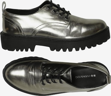even&odd Halbschuh 37 in Silber: Vorderseite
