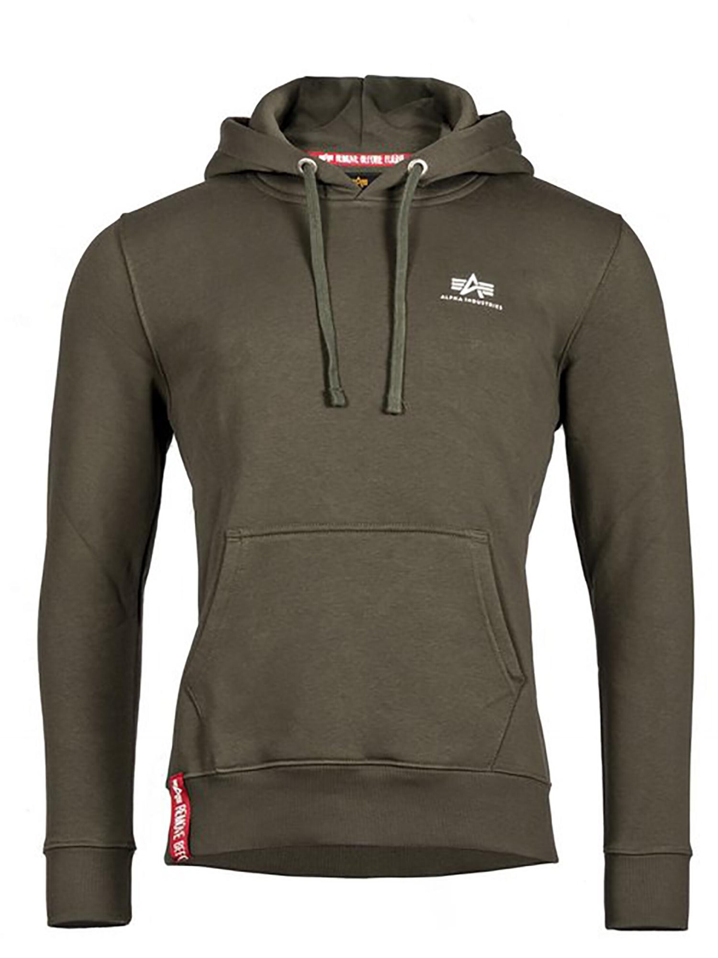 ALPHA INDUSTRIES Sweatshirt 'Basic'‌‌‌‌‌‌‌‌‌ in Grün: Vorderseite