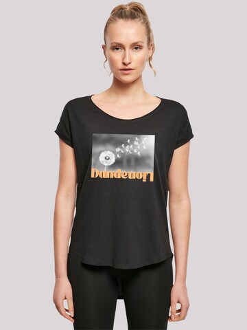 F4NT4STIC Shirt 'Dandelion Blume' in Black: front