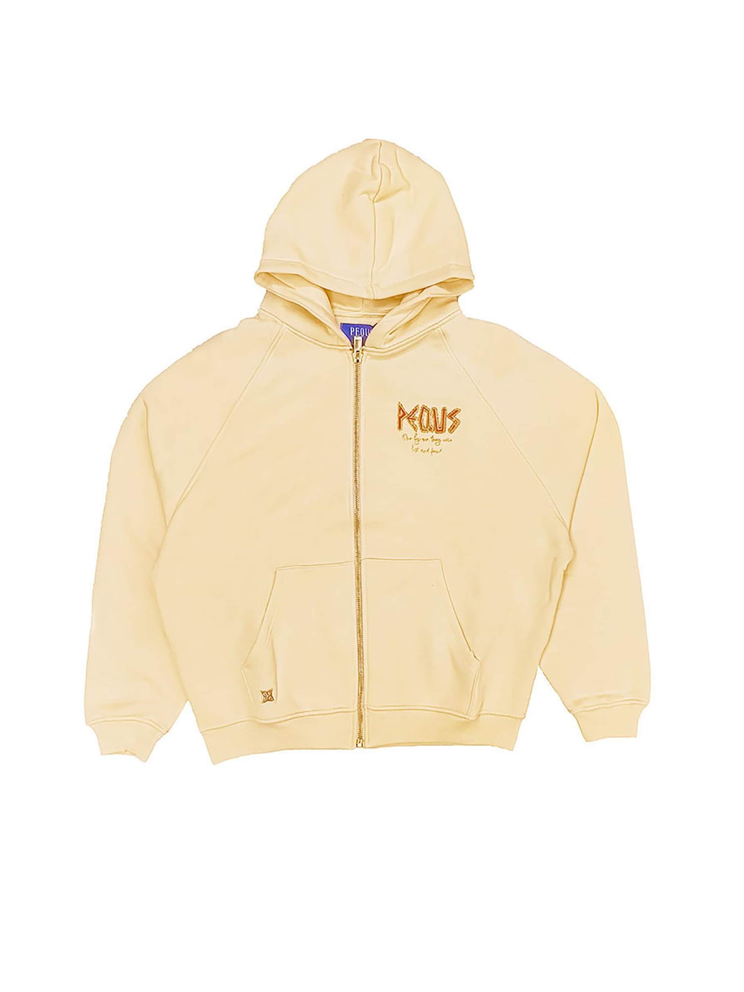 Pequs Sweatshirt 'Ancient Love Story' in Beige: front