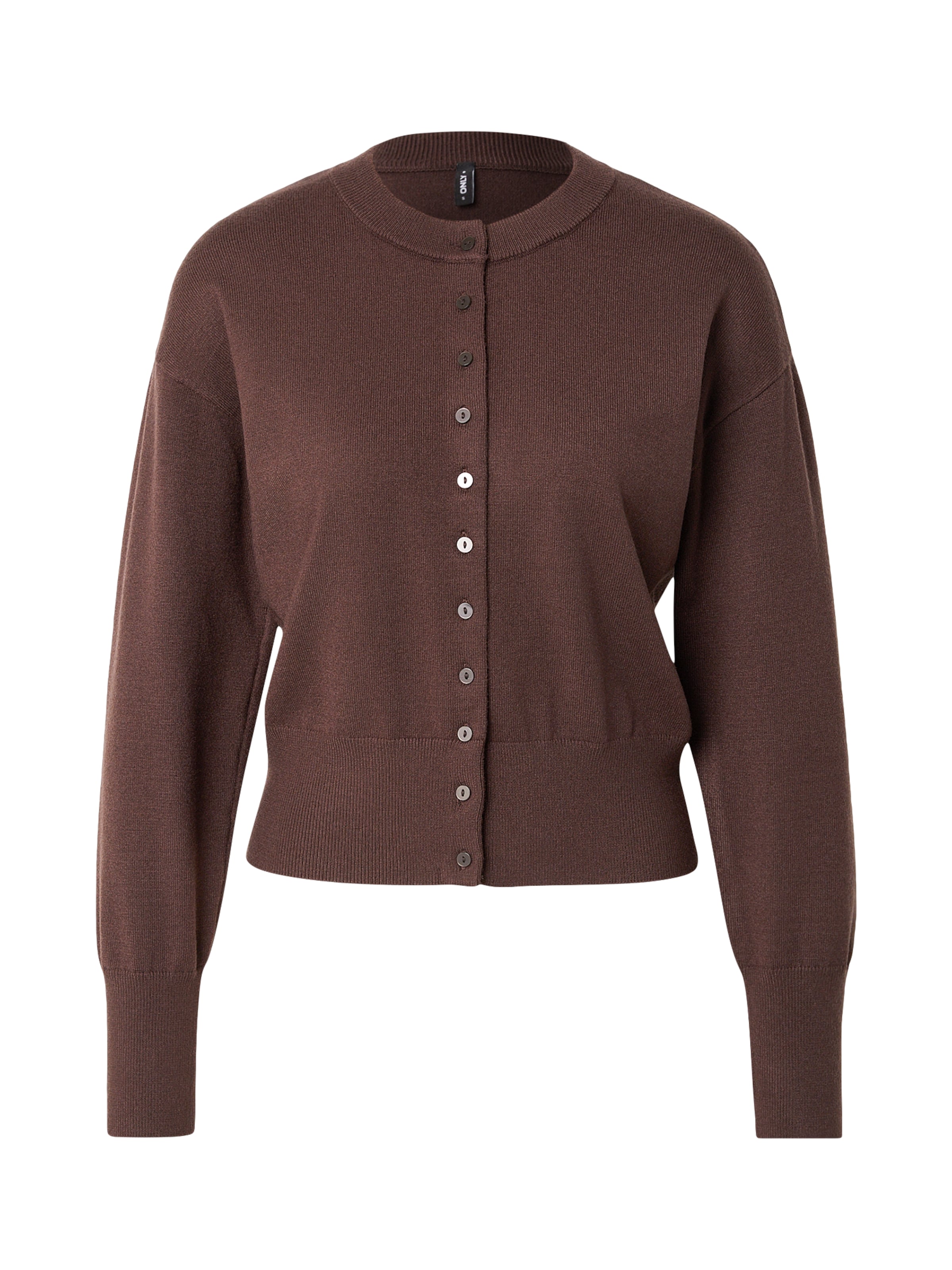 ONLY Strickjacke 'ONLMIO' in dunkelbraun, Produktansicht
