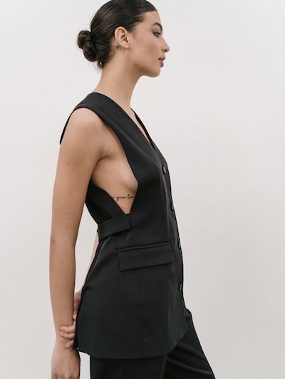 4TAILORS Vest i sort, Produktvisning